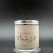 Load image into Gallery viewer, 12.5 oz Lemongrass Kiwi Soy Wax Status Jar Tin Lid