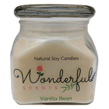 Load image into Gallery viewer, 12oz Scented Bakery Jar Candle Vanilla Bean Cotton Wick Glass Lid
