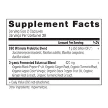 Load image into Gallery viewer, SBO Probiotics Ultimate 50 Billion CFUs* Per Serving, Digestive & Immune Support, Soil Based Organisms, and Organic Fermented Botanical Blend Support Healthy