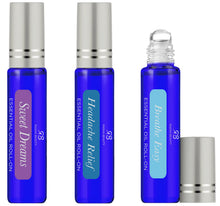 Load image into Gallery viewer, Essential Oil Roll-On Set 10 mL — Sweet Dreams, Headache Relief, and Breathe Easy For Beauty