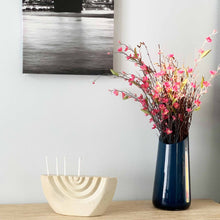 Load image into Gallery viewer, Hand Carved White Soapstone Menorah Candelabra Beauty And For Home Decorations