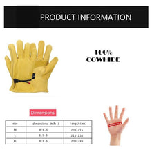Load image into Gallery viewer, Leather Work Gloves Protect Your Hands Gift For Garden Lovers
