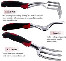 Load image into Gallery viewer, Garden Tools Set 5 Piece Digging And Plating Best Gift for Garden Lover, For Horticulturist