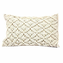 Load image into Gallery viewer, Accessories Handmade Beige Macrame Pillow Cover Beauty For Home Decoration