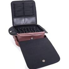 Load image into Gallery viewer, 64ct Faux Brown Leather Essential Oil Bag Safely Carry Or Store All Of Your Essential Oils For Safely