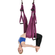 Load image into Gallery viewer, Aerial Yoga Hammock Handles Strap, Home Gym Hanging Belt Swing, Anti-Gravity Aerial Traction Device For Yoga Lover