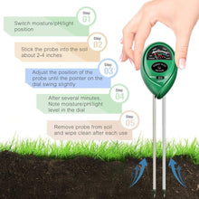 Load image into Gallery viewer, Plant Soil Meter 3 in 1 Help You Determine Exactly For Your Plant Best Gift for Garden Lover, For Horticulturist