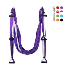 Load image into Gallery viewer, Aerial Yoga Hammock Handles Strap, Home Gym Hanging Belt Swing, Anti-Gravity Aerial Traction Device For Yoga Lover
