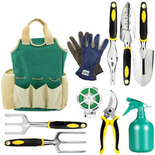 Load image into Gallery viewer, Garden Tools Set 10 Pieces Make Your Garden Work Became More Easily And Safety Gift For Gardeners