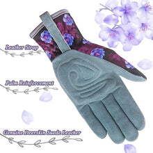 Load image into Gallery viewer, Women Deerskin Gardening Gloves Gift For Garden Lover with Deerskin Leather Suede