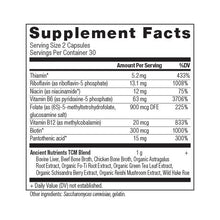 Load image into Gallery viewer, Ancient Nutrients - Vitamin B Complex Support Healthy Homocysteine Levels, Blood Folate Concentration And Cognitive Health