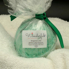 Load image into Gallery viewer, Bergamot Lime Bath Bomb 4.5oz