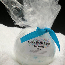Load image into Gallery viewer, Eucalyptus Bath Bomb Bath Fizzy 4.5 oz