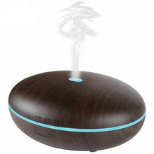 Load image into Gallery viewer, 350 ml Essential Oil Diffuser With Cool Mist & Color LED Dark Wood