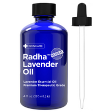 Load image into Gallery viewer, Radha Beauty Lavender Oil (4 oz.) Pure Pressed Moisturizing Anti-Aging Treatment for Face Skin Hair Men & Women