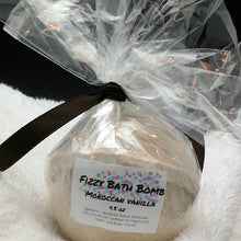Load image into Gallery viewer, Moroccan Vanilla Bath Bomb Bath Fizzy 4.5 oz