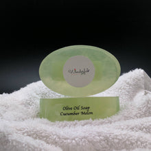 Load image into Gallery viewer, Natural and Pure Olive Oil Soap Scented with Cucumber Melon Essential Oils