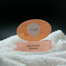 Load image into Gallery viewer, Natural and Pure Olive Oil Soap Scented with Plumeria Essential Oils