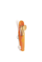 Load image into Gallery viewer, Kids Bamboo Utensil Kit & 6" Glass Straw- Eco-Friendly- Save Our Planet from Plastic! - Give Back Goods
