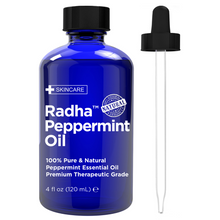 Load image into Gallery viewer, 100% Pure Radha Peppermint Oil Pure Pressed Moisturizing Anti-Aging Treatment for Face Skin Hair Men & Women