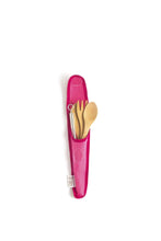 Load image into Gallery viewer, Kids Bamboo Utensil Kit & 6" Glass Straw- Eco-Friendly- Save Our Planet from Plastic! - Give Back Goods