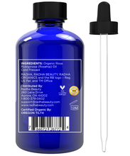 Load image into Gallery viewer, USDA Certified Organic Rosehip Oil 4oz - 100% Pure Pressed Moisturizing Anti-Aging Treatment for Face Skin Hair Men & Women