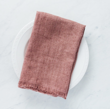 Load image into Gallery viewer, Set Of 4 Hand Woven Stone Washed Linen Dinner Napkins Eco-Friendly Beauty And Health For Cookers