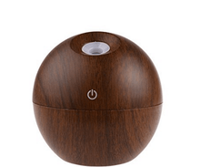 Load image into Gallery viewer, Dark Wood Grained 130ml Essential Oil USB Diffuser with LED Standard