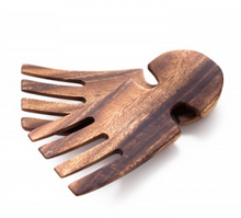 Load image into Gallery viewer, Acacia Wood Salad Hands Utensils - Fair Trade and Sustainably Harvested- Helps Create Jobs and Sustains Communities - Give Back Goods