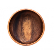 Load image into Gallery viewer, Acacia Wood 10" Calabash Salad Bowl Set with Acacia Salad Hand Servers- Fair Trade and Sustainably Harvested - Give Back Goods