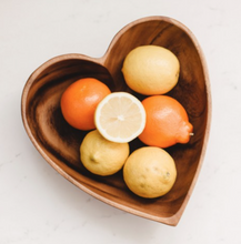 Load image into Gallery viewer, Acacia Wood Heart Bowl - 10" - Fair Trade, Sustainably Harvested- Creates Jobs, Sustains Communities - Give Back Goods