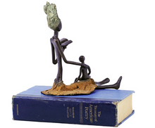 Load image into Gallery viewer, Burkina Mothers Gift Bronze Sculpture, Fair Trade, Educates Artisans, Eco-Friendly - Give Back Goods