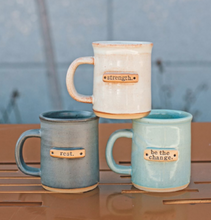 Load image into Gallery viewer, Handmade Inspirational Mugs, USA Made, Provides 1 week of clean water to Africa - Give Back Goods