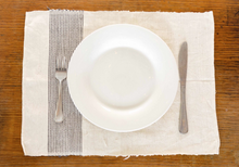 Load image into Gallery viewer, Set of 4 Hand Woven Ethiopian Cotton Placemat -(Navy,Grey,Blush) - Eco-Friendly, Fair Trade - Give Back Goods