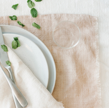 Load image into Gallery viewer, set of 4 Hand Woven Stone washed Linen Placemat (pick your color) - Eco-Friendly, Fair Trade - Give Back Goods