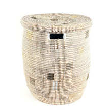 Load image into Gallery viewer, Handwoven Pixel Hamper Laundry Storage Basket (more colors), Fair Trade - Give Back Goods