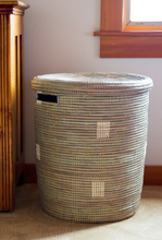 Load image into Gallery viewer, Handwoven Pixel Hamper Laundry Storage Basket (more colors), Fair Trade - Give Back Goods