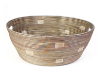 Load image into Gallery viewer, Handmade Senegal White or Grey Oversized Laundry Basket- Fair Trade, Educates Artisans- Eco-Friendly - Give Back Goods