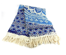 Load image into Gallery viewer, Mandala Cotton Tapestry / Throw / Blanket - Fair Trade- Choose Color! - Give Back Goods