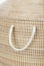 Load image into Gallery viewer, Short Hamper Decorative Handwoven Storage Basket, Fair Trade - Give Back Goods