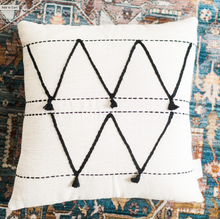Load image into Gallery viewer, 18" x 18" Hand Woven Cotton Tunisian Pillow, Eco-Friendly, Fair Trade - Give Back Goods