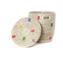 Load image into Gallery viewer, Handwoven Pixel Hamper Laundry Storage Basket (more colors), Fair Trade - Give Back Goods