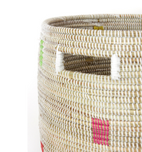 Load image into Gallery viewer, Handwoven Pixel Hamper Laundry Storage Basket (more colors), Fair Trade - Give Back Goods