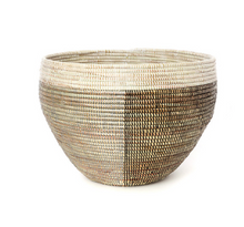 Load image into Gallery viewer, Set of Two Handmade Nesting Baskets (White,Brown, Silver) Fair Trade - Give Back Goods