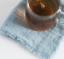 Load image into Gallery viewer, Set Of 4 Hand Woven Stone Washed Linen Cocktail Napkins Eco-Friendly Beauty And Health For Cookers