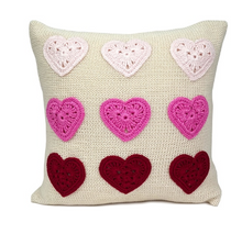 Load image into Gallery viewer, Heart Valentine Pillow Handmade Fair Trade Decoration For Home Lovers