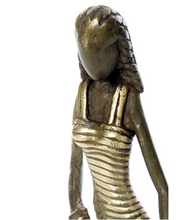 Load image into Gallery viewer, Mother With Child Bronze Sculpture Fair Trade Educates Artisans Eco-Friendly Decoration For Home Lovers
