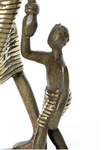 Load image into Gallery viewer, Mother With Child Bronze Sculpture Fair Trade Educates Artisans Eco-Friendly Decoration For Home Lovers