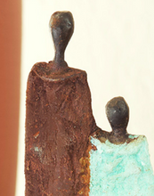 Load image into Gallery viewer, Bronze Sculpture Of An African Family Educates Artisans Eco-Friendly Home Decoration