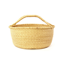 Load image into Gallery viewer, Handmade Oversized Decorative Bolga Basket From Ghana Made From Elephant Grass Decoration For Home Lovers